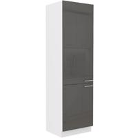 Konyhaszekrény Lara 60dk-210 2f Bb Mdf Szary fényes