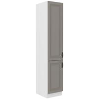 Konyhaszekrény Stilo claygrey/fehér 40dk/210 2f