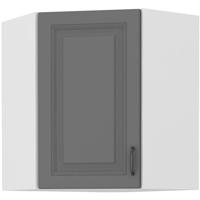 Konyhaszekrény STILO DUSTGREY/fehér 60X60 GN-72 2F (45°)