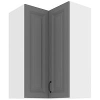 Konyhaszekrény STILO DUSTGREY/fehér 60X60 GN-90 2F (90°)