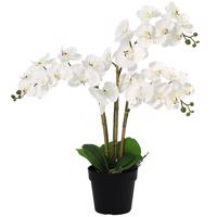 Mű orchidea 3 bimbós planta artf művirág cserépben 90 cm