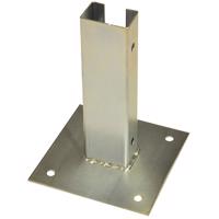 Oszlop talapzat 60x40mm galvanizált V = 20 cm