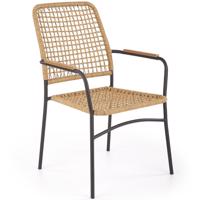 Szék K457 Rattan/Fém Natural/fekete