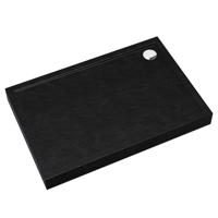 Téglalap alakú zuhanytálca Black Stone 80x100x12 Espera Plus AQM4636CST