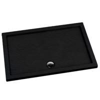 Téglalap alakú zuhanytálca Black Stone 80x100x5 Espera AQM266CST