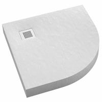 Zuhanytálca New Horizons White Stone 90x90x12 R55 3.3304/B/ST-M2